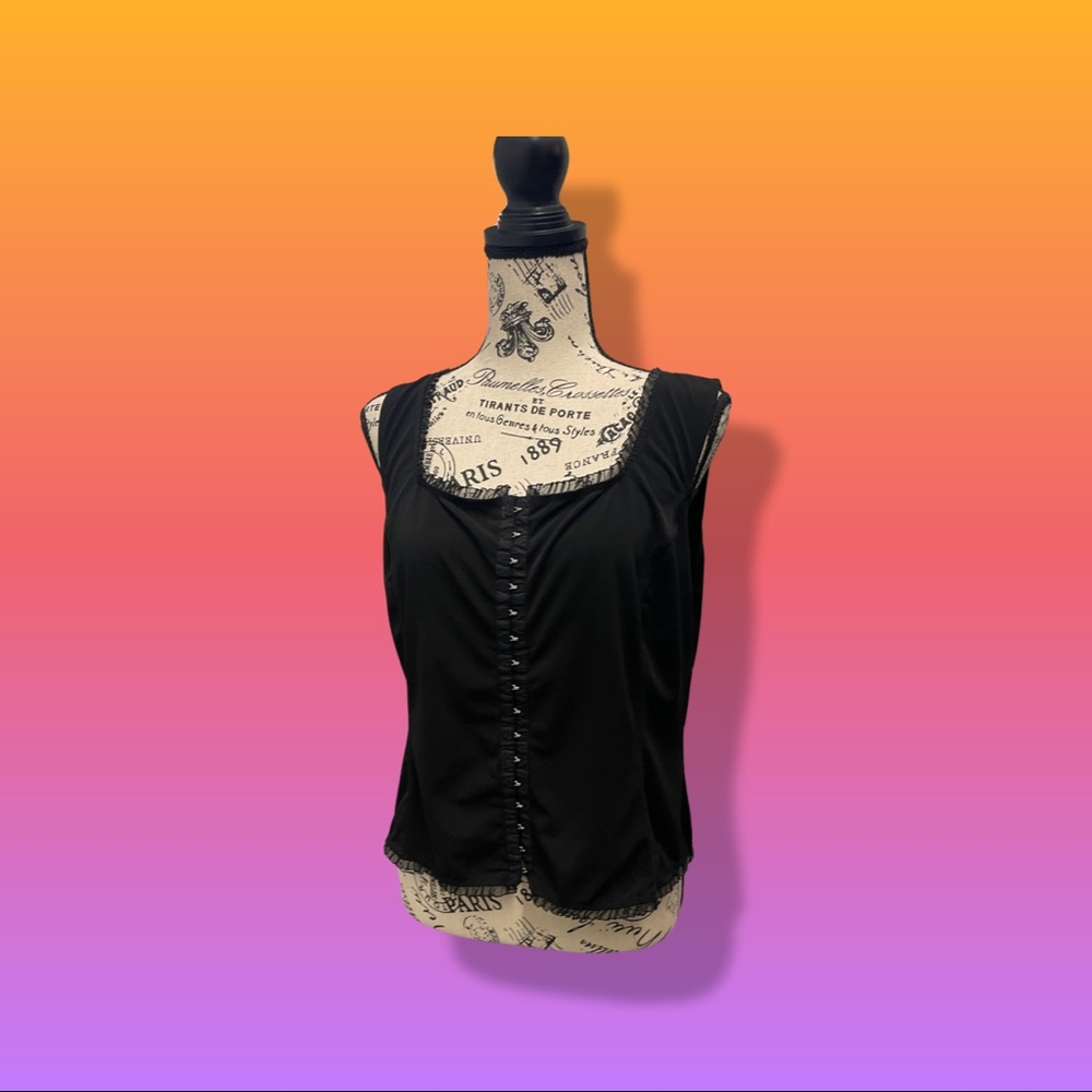 Sexy black corsets top..